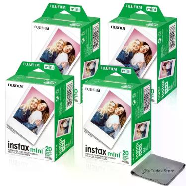 Imagem de Filme Instax Mini Fujifilm 80 folhas ISO 800 + Pano de microfibra