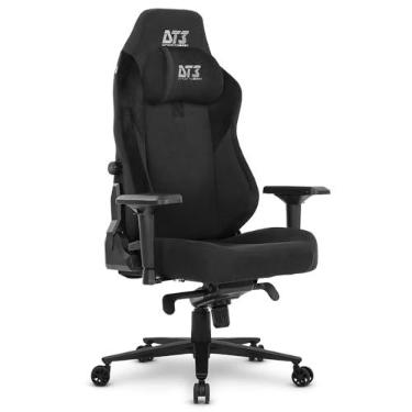 Imagem de Cadeira Gamer DT3 Nero XL, Revestimento com Tecido DT3 Max2Weave. almofada magnética apoio lombar integrado, braços 4D+, suporta até 150 e altura máx. de 1,95m(Black)