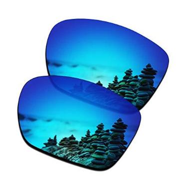 Imagem de SmartVLT Lentes de substituição polarizadas revestidas com AR azul gelo para óculos de sol Oakley TwoFace XL OO9350