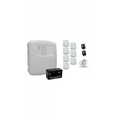 Imagem de Kit Alarme Residencial Sem Fio Hlg Max 4 + Sensores +bateria - Congrat