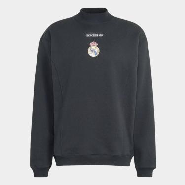 Imagem de Moletom Real Madrid EQT Adidas Masculino, Preto, M