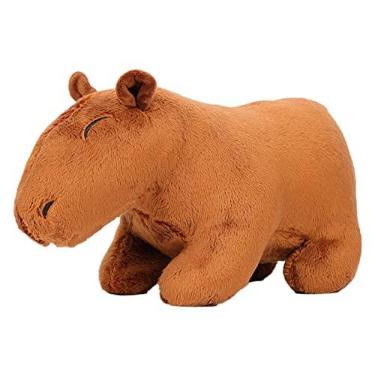 Imagem de pelúcia Capivara pelúcia, animais pelúcia capivara fofos – brinquedos pelúcia capivara pelúcia, simulação brinquedo macio e fofo para quarto, brinquedos pelúcia pelúcia Honeybug