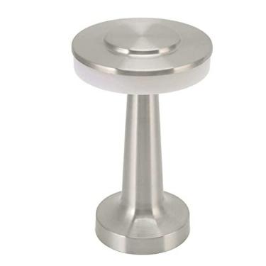 Imagem de Abajur de mesa sem fio, estilo retrô, controle de toque, ajuste de 3 cores, aparência de tinta metálica, lâmpada de mesa LED, processo de desenho de fio de galvanoplastia anti-oxidação, luz suave