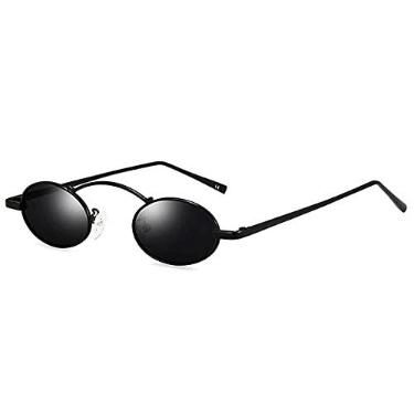 Imagem de Óculos de Sol Design Oval Steampunk Retro Classico Gotico Polarizado com Proteção Uv400