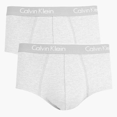 Imagem de Kit Cueca Slip Calvin Klein Básica, Mescla, M