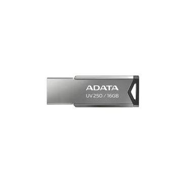 Imagem de Pen Drive 16GB ADATA UV250, USB 2.0, Metálico, Preto - AUV250-16G-RBK
