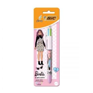 Imagem de Caneta esferográfica 1.0 retrátil Barbie Trio by Nath Araujo 4 cores -