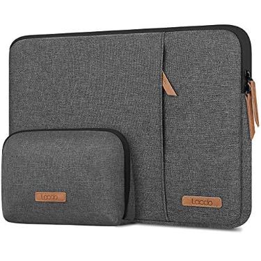Imagem de Lacdo Capa protetora de 360° para portátil de 16 polegadas para Novo MacBook Pro M5 Pro/Max A3428 A3429 (2026), M4/M3/M2/M1 A3403 A3186 A2991 A2780 A2485 A2141, com bolsa para acessórios, Cinza Escuro