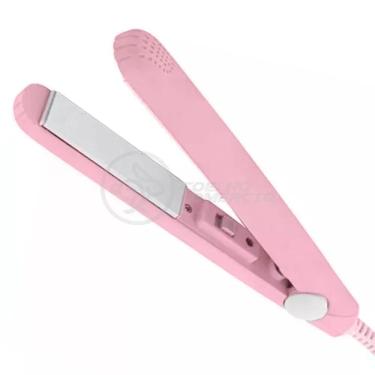 Imagem de Mini Chapinha Prancha 17Cm Bivolt 110|220V Profissional Rosa