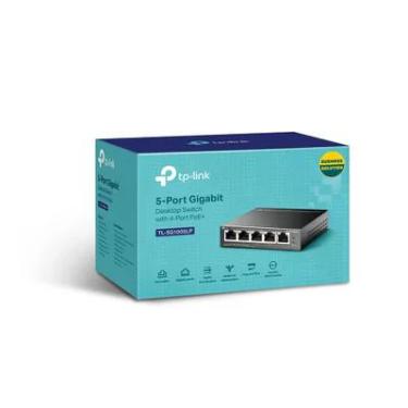 Imagem de Switch Gigabit, Profissional 10/100/1000 C/ 5 Portas (sendo 4 Poe) - Tl-sg1005lp SMB