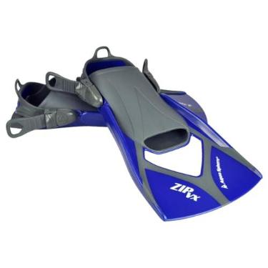 Imagem de Nadadeira Aqua Sphere Zip Vx Azul/Cinza