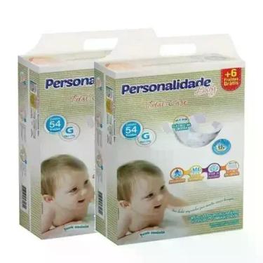 Imagem de Fralda Personalidade Baby Total Care 2 Pacotes Tamanho G Com 108 Unida