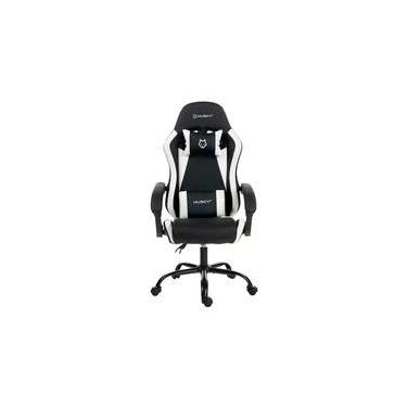 Imagem de Cadeira Gamer Husky Storm 100, Até 120kg, Almofadas, Reclinável 135º, PU, Preta E Branca - HCG100PTBR