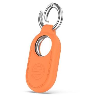 Imagem de KAGAUOAS Capa de silicone para Samsung 2023 Galaxy SmartTag2 Locator capa protetora de silicone com fecho de mola para chaveiros, chaves, bolsas, bagagem, animais de estimação e objetos de valor