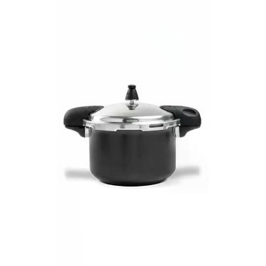 Imagem de Panela De Pressão Brinox Pressure Indução Antiad. 5,4l Preta - Congrat