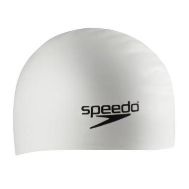 Imagem de Speedo Touca de natação unissex para adultos, cabelo longo de silicone