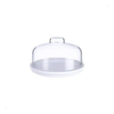 Imagem de Porta Queijo Minas 14,5x9 cm Queijeira com Cúpula Transparente Livre d