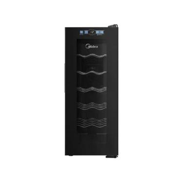 Imagem de Adega Climatizada Midea MDRW066 12 Garrafas, Preto, Bivolt