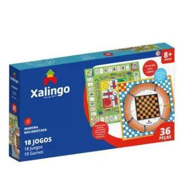 Imagem de Jogo de tabuleiro 18 jogos xalingo