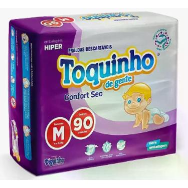 Imagem de FraldaToquinho Confort Sec hiper (Dia & Noite) Tam M - ATACADO BARATO