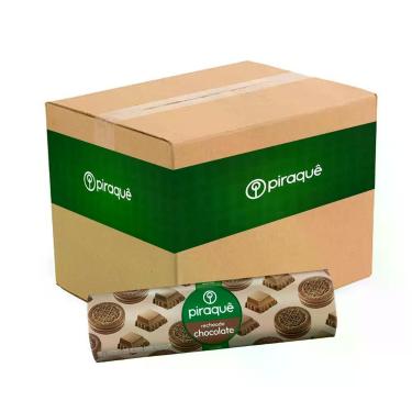 Imagem de Caixa Biscoito bolacha PIRAQUÊ Recheado Chocolate 160g-40un - Piraque