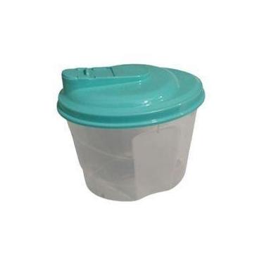 Imagem de Farinheira / Açucareiro Plastico Oval Com Tampa 1.200 ml - ERCAPLAST, 