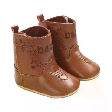 Imagem de Botas Fofas De PU Para Bebês, Sola Antiderrapante, Primavera, Outono, 