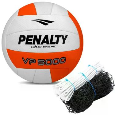 Imagem de Bola De Vôlei Penalty VP 5000 X + Rede De Vôlei Master Rede Seda 9,5 M