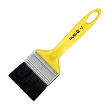 Imagem de Trincha Media Cerda Preta, Tigre 60519012, Amarelo, 3"