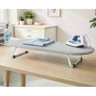 Imagem de Tábua De Passar Roupa Portátil de Mesa Com Porta Ferro - PET UTIL