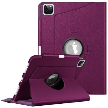 Imagem de Fintie Capa giratória para iPad Pro 11 polegadas (4ª/3ª geração) 2022/2021-360 graus com suporte giratório com suporte para lápis, hibernar/despertar automático, também serve para iPad Pro 11
