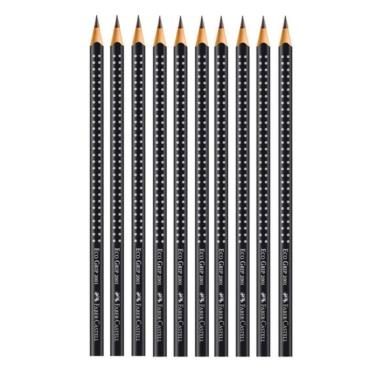 Imagem de Kit 10 Lápis Grafite Preto Grip 2001 Nº2 B Faber Castell - FABER-CASTE