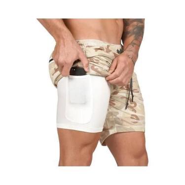Imagem de Shorts Masculinos 2 Em 1 De Secagem Rápida Para Corrida 2024 Novos Sho