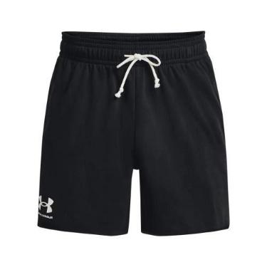 Imagem de Bermuda Sportstyle Under Armour Rival Terry Masculino Bolsos, Preto, M