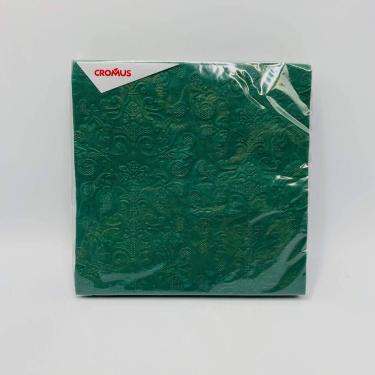 Imagem de Guardanapo de Papel Trabalhado Verde 33x33cm (20 unidades)  Cromus - c