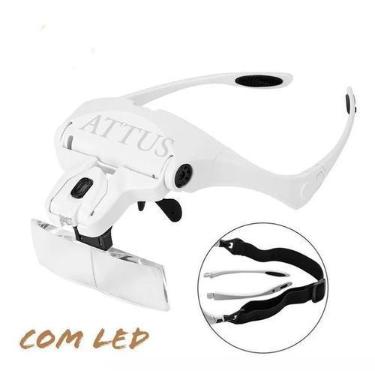 Imagem de Lupa De Cabeça Estética Oculos Profissional 5 Lente Aumento - Não Info