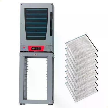 Imagem de Kit Forno Elétrico Progás Plus C-vapor 220V Com Mesa Mes-008 Prp E 8 Bandejas Imeca