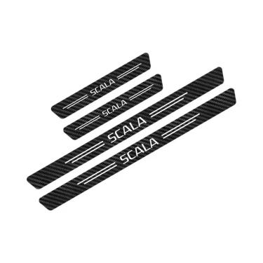 Imagem de Adesivos De Proteção Para Soleira De Porta De Carro Skoda Fabia Octavi