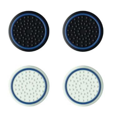 Imagem de Capas de Joystick Thumb Grips Trust GXT 266 Preto e Branco Texturizados para Controle Playstation 5 4 unidades