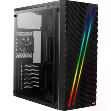 Imagem de Gabinete Gamer Aerocool Streak Preto Rgb Lateral Acrílico