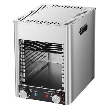Imagem de Forno elétrico para bifes de 1700 W, grelha de mesa de aço inoxidável de 800 ℃ para cozimento rápido de bifes, fogão portátil para churrasco, forno de bancada portátil de 10 camadas