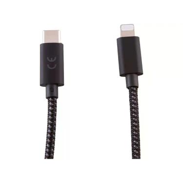 Imagem de Cabo USB-C para Lightning 1,5m Motorola - Original, Preto