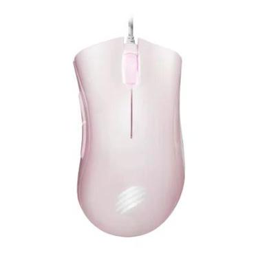 Imagem de Mouse Gamer OEX Boreal Macro, LED, 7200 DPI, 5 Botões, Rosa