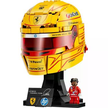 Imagem de Conjunto de Construção Lego Capacete Scuderia Ferrari HP Lewis Hamilton 43022 884 Peças Amarelo