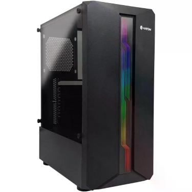 Imagem de Gabinete Gamer Hayom Gb1724, Lateral Em Vidro Temperado, Led Rgb, Usb 3.0, Atx, Preto