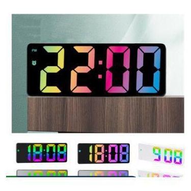 Imagem de Relógio Digital Led De Cabeceira Despertador De Parede Tela - oem