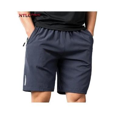 Imagem de Shorts de Corrida Masculino 3XL - Leve, Respirável e Secagem Rápida, 4