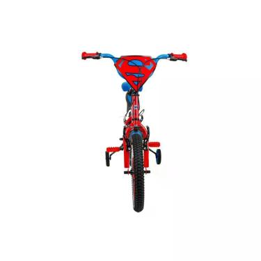 Imagem de Bicicleta Infantil Superman Aro 16 Urbana com Para-Lamas e Pé de Apoio