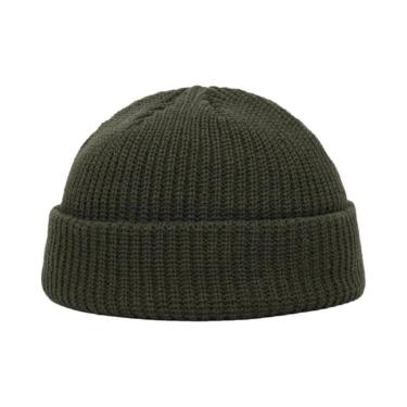 Imagem de Gorro De Inverno Tricotado Unissex, Estilo Hip Hop, Cor Sólida, Para H