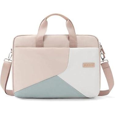 Imagem de Bolsa para laptop15,6 polegadas Bolsa para notebook manga para mulheres bolsa de viagem bolsa de ombro pasta com Saco de armazenamento (15,6 polegadas)